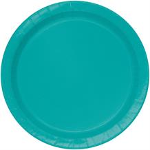 Teal Blue Party Cake Plates (Bulk)