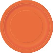Pumpkin Orange Big Value Party Plates (Bulk)