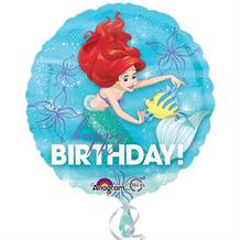 Ariel the Little Mermaid Happy Birthday 18" Foil | Helium Balloon