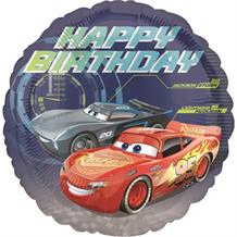 Disney Cars 3 Happy Birthday 18" Birthday Foil | Helium Balloon