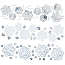 Christmas | Snowflake | Silver & White Party Table Confetti | Decoration