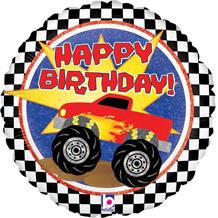 Monster Truck Happy Birthday 18" Foil | Helium Balloon