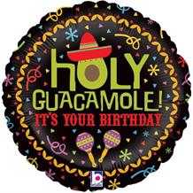 Holy Guacamole Happy Birthday 18" Foil | Helium Balloon