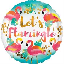 Let’s Flamingle | Flamingo 18" Foil | Helium Balloon