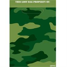 Army Camouflage Party Favour Loot Bags