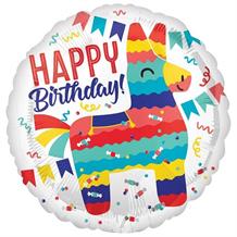 Pinata Bull Happy Birthday 18" Foil | Helium Balloon