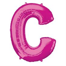 Anagram 16" Pink Letter C Foil Balloon