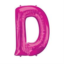 Anagram 16" Pink Letter D Foil Balloon