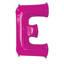 Anagram 16" Pink Letter E Foil Balloon