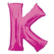 Anagram 16" Pink Letter K Foil Balloon