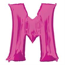 Anagram 16" Pink Letter M Foil Balloon