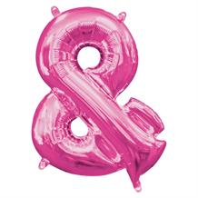 Anagram 16" Pink And Symbol Foil Balloon