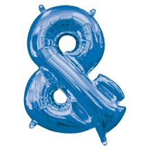 Anagram 16" Blue And Symbol Foil Balloon
