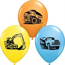 Construction Trucks | Diggers Party Latex Balloons