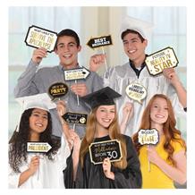 Graduation Gold Party Photo Booth Party Props