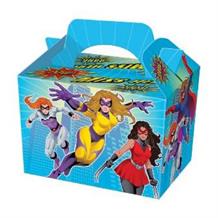 Miss | Girls Superhero Party Card Favour | Food Box