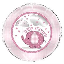 Pink Elephant Baby Shower Foil | Helium Balloon