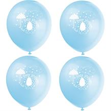 Blue Elephant Baby Shower Party Latex Balloons