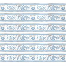 Blue Umbrellephant Baby Shower Foil Banner | Decoration