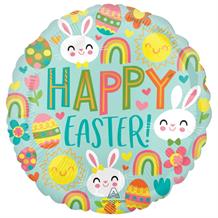 Happy Easter | Sunshine and Rainbows 18" Foil | Helium Balloon