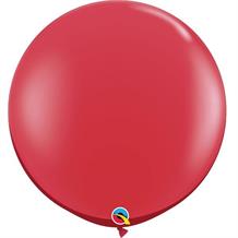 Ruby Red Transparent Jewel 3ft Qualatex Helium Quality Decorator Latex Party Balloons