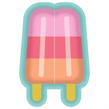 Just Chillin Lolly Shaped 18cm Party Plates