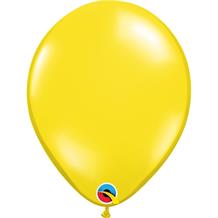 Citrine Yellow Transparent Jewel 5" Qualatex Helium Quality Decorator Latex Party Balloons