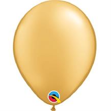 Gold 5" Qualatex Helium Quality Decorator Latex Party Balloons