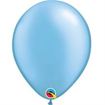 Pearl Azure Blue 5" Qualatex Helium Quality Decorator Latex Party Balloons