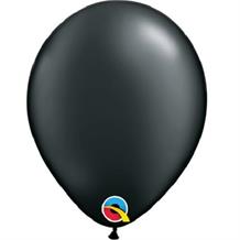 Pearl Onyx Black 5" Qualatex Helium Quality Decorator Latex Party Balloons