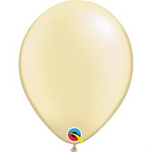 Pearl Ivory 5" Qualatex Helium Quality Decorator Latex Party Balloons