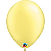 Pearl Lemon Chiffon 5" Qualatex Helium Quality Decorator Latex Party Balloons