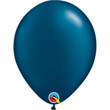 Pearl Midnight Blue 5" Qualatex Helium Quality Decorator Latex Party Balloons