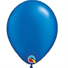 Pearl Sapphire Blue 5" Qualatex Helium Quality Decorator Latex Party Balloons