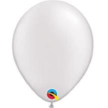 Pearl White 5" Qualatex Helium Quality Decorator Latex Party Balloons