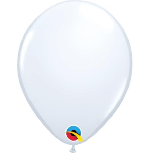 White 5&#34; Qualatex Helium Quality Decorator Latex Party Balloons