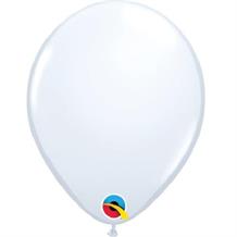 White 5" Qualatex Helium Quality Decorator Latex Party Balloons