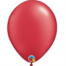 Pearl Ruby Red 11" Qualatex Helium Quality Decorator Latex Party Balloons
