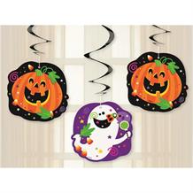 Happy Halloween Party Hanging Swirl Decorations