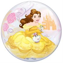 Disney Princess Belle 22" Qualatex Single Bubble Helium Quality Latex Party Balloon