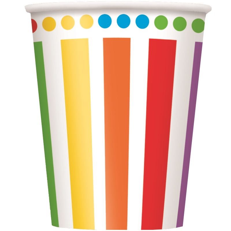 Rainbow Colourful Party Cups