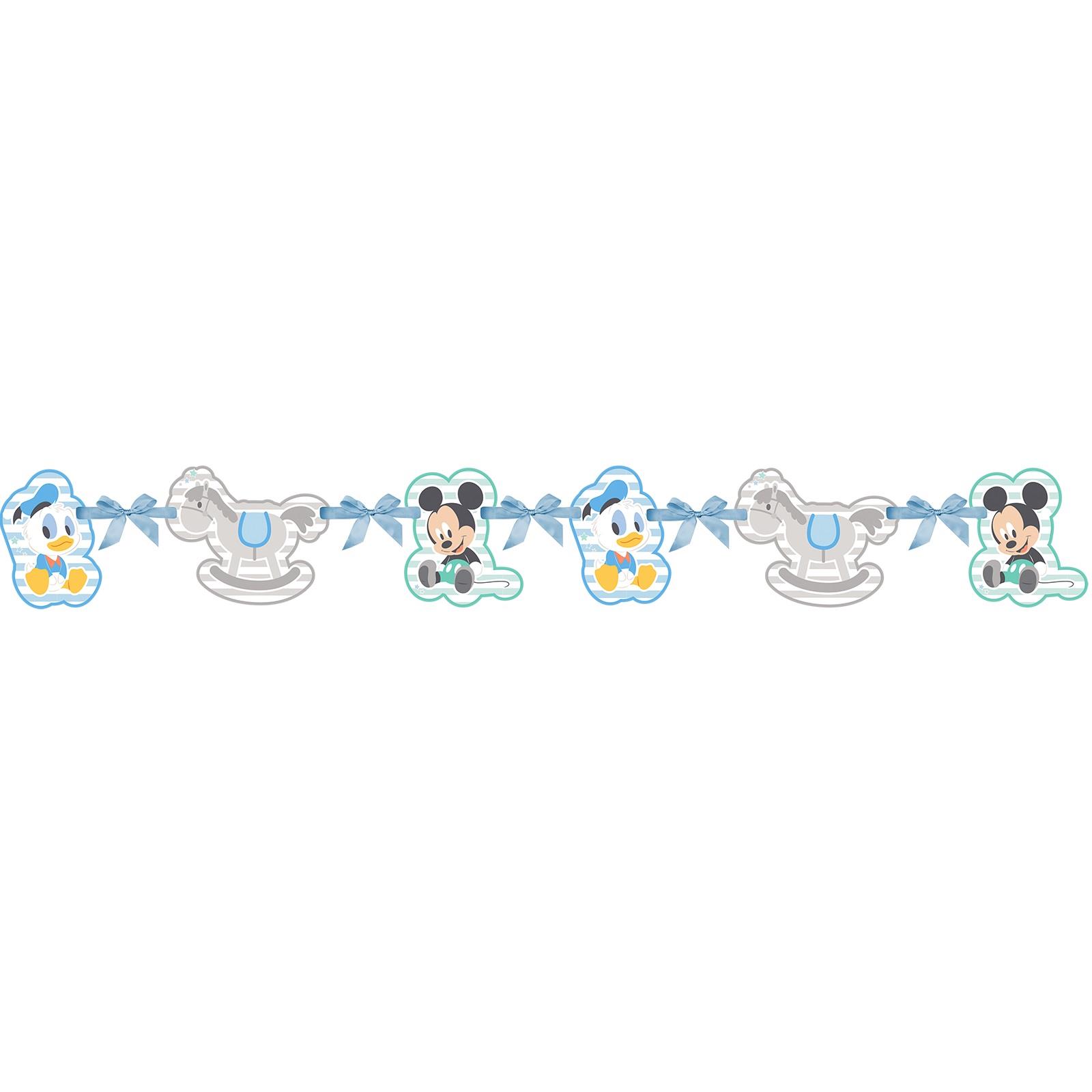 Baby Mickey Mouse Party Ribbon Banner | Decoration