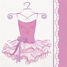 Ballerina 33cm Party Paper Napkins | Serviettes | Tissues