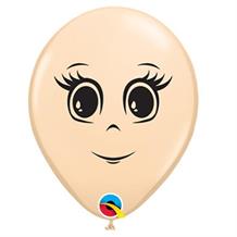 Balloon with Face Feminine Blush (Latex) | Party Save Smile