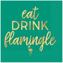 Eat Drink Flamingle Flamingo Napkins | Party Save Smile