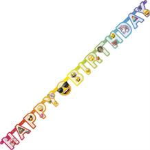 Emoji Rainbow Fun Happy Birthday Banner | Decoration