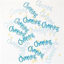 Blue Bunting Christening Party Table Confetti | Decoration