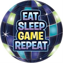 Battle Royal | Gaming Eat Sleep Game Repeat Party Cake | Dessert Plates 18cm