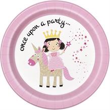 Princess & Unicorn 23cm Party Plates