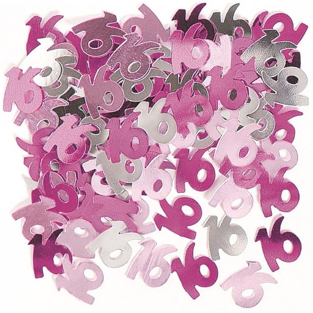 Pink Glitz Party 16th Birthday Table Confetti | Decoration